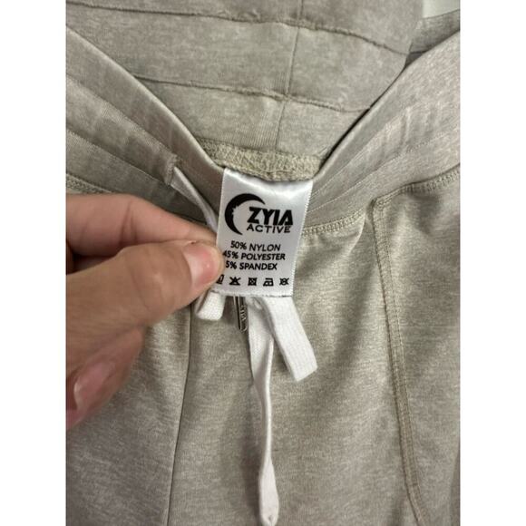 Zyia Active Women's Oatmeal Cozy Drawstring Waist Athletic Joggers Pants Size XL - Picture 3 of 4